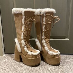 Brand new in box Damonnia over the knee platform boot